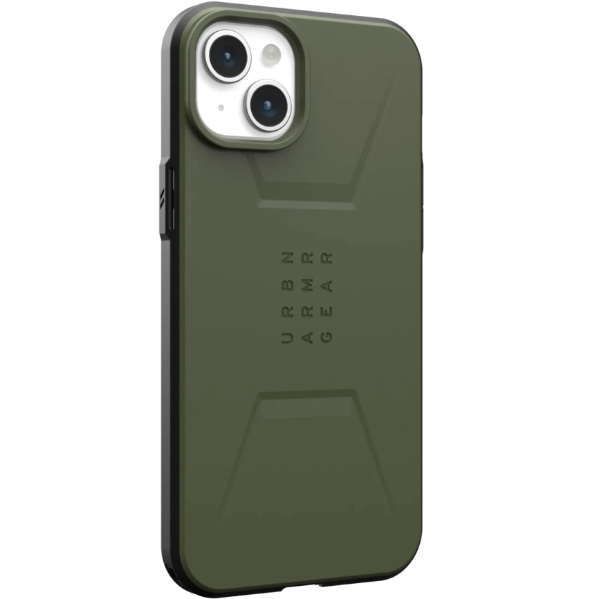 Чехол UAG с поддержкой MagSafe Civilian для iPhone 15 Plus Olive Drab (114306117272) фото 7