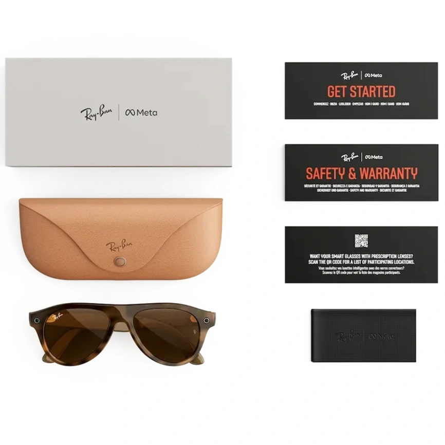 Умные очки Ray-Ban Aviator (Gen 3) Havana Standard Brown фото 5