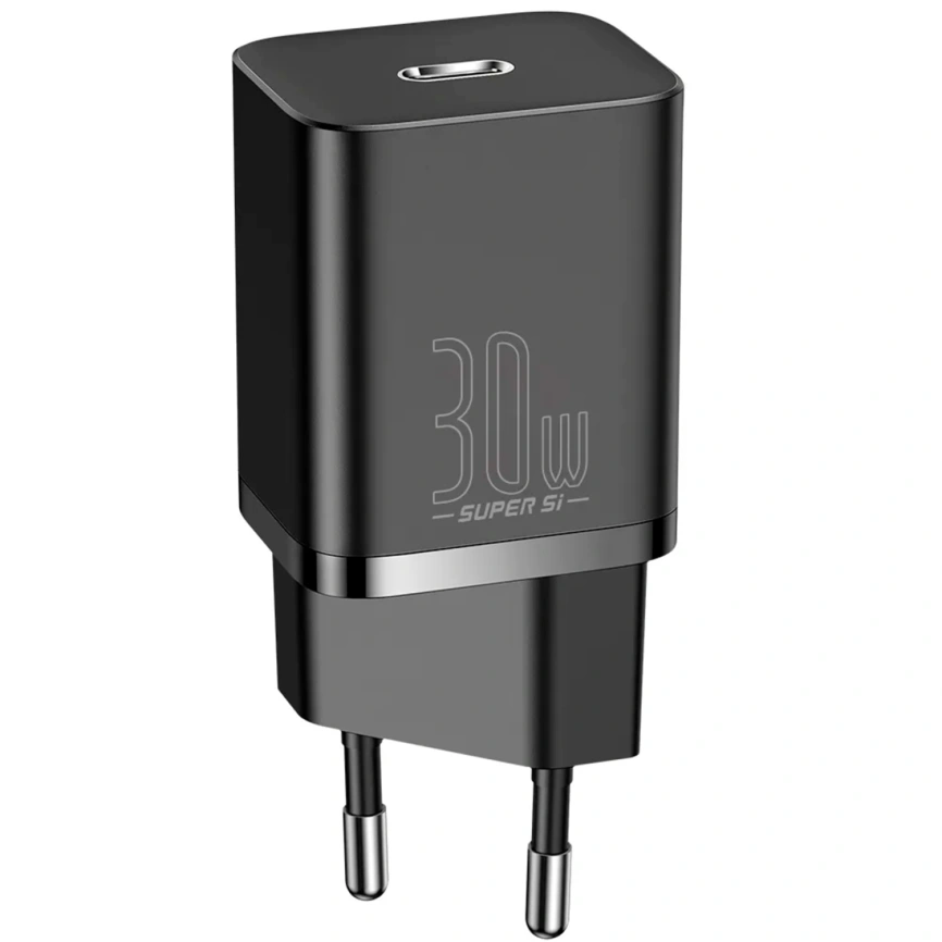 Сетевое зарядное устройство Baseus 30W USB-C CСSUP-J01 Black фото 1