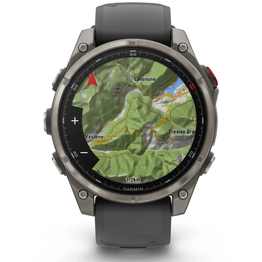 Смарт-часы Garmin Fenix 8 Pro 47mm Amoled Sapphire Lens Tinanium With Graphite/Black Silicone Band (010-03198-11) фото 5