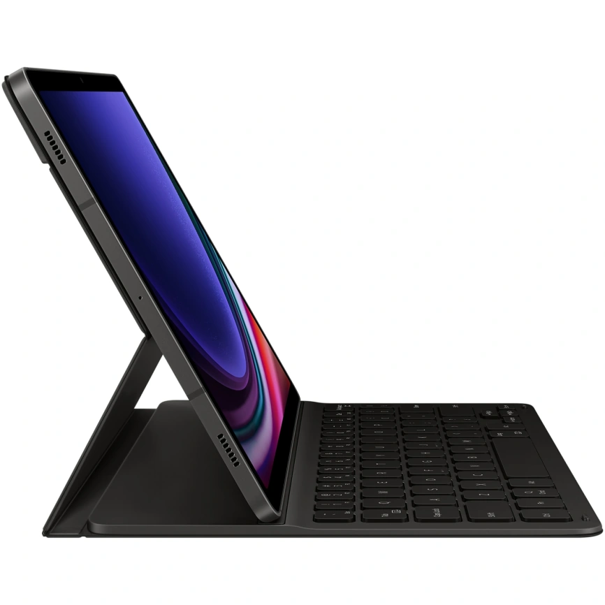 Чехол-клавиатура Samsung Book Cover Keyboard Slim для Galaxy Tab S9/S9 FE Black (EF-DX710) фото 1