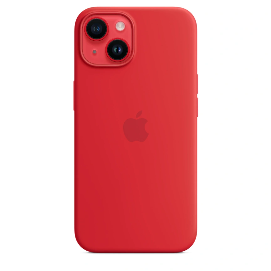 Силиконовый чехол Apple MagSafe для iPhone 14 (PRODUCT) RED фото 1