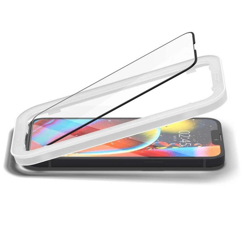 Защитное стекло Spigen iPhone 13/13 pro ALM Glass FC 2-Pack (AGL03387) фото 4