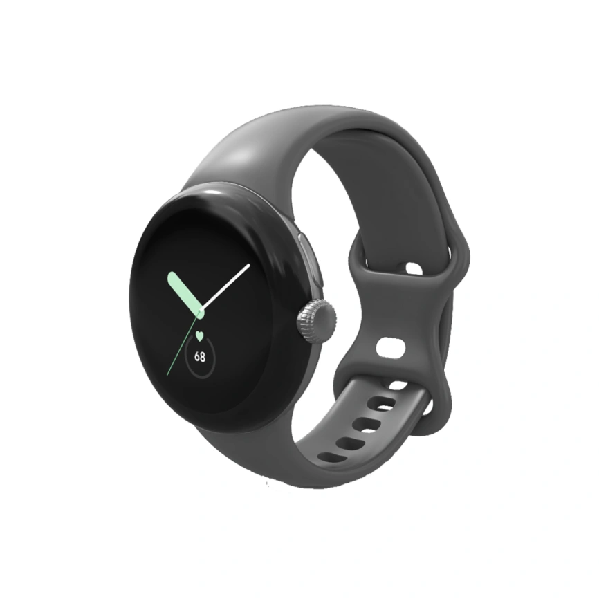 Смарт-часы Google Pixel Watch LTE Polished Silver case/Charcoal Active band фото 3