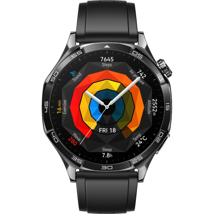 Смарт-часы Huawei Watch GT 5 46mm Black Fluoroelastomer (55020DGL) фото 1