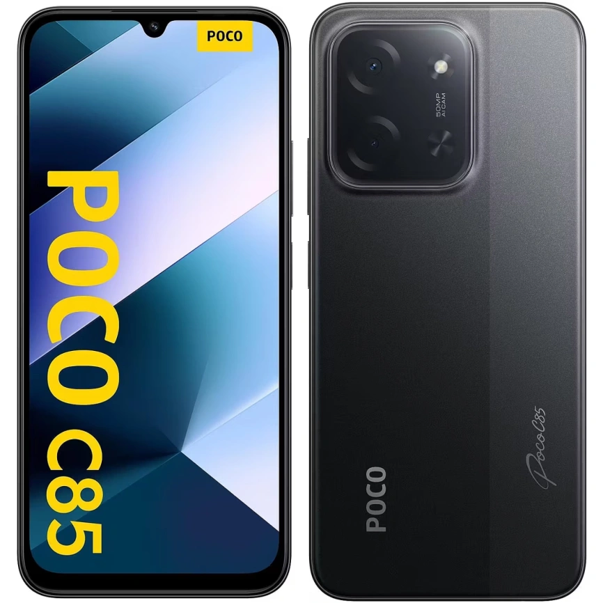 Смартфон Xiaomi Poco C85 6/128Gb Black EAC фото 5