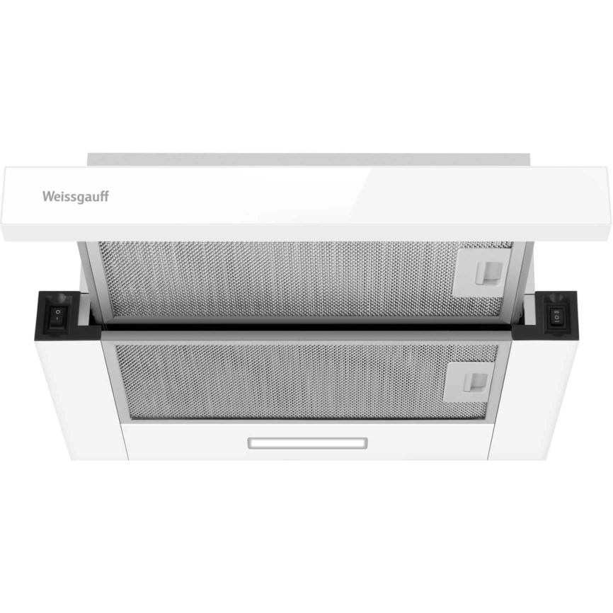 Встраиваемая вытяжка Weissgauff TEL 450 White Glass фото 4