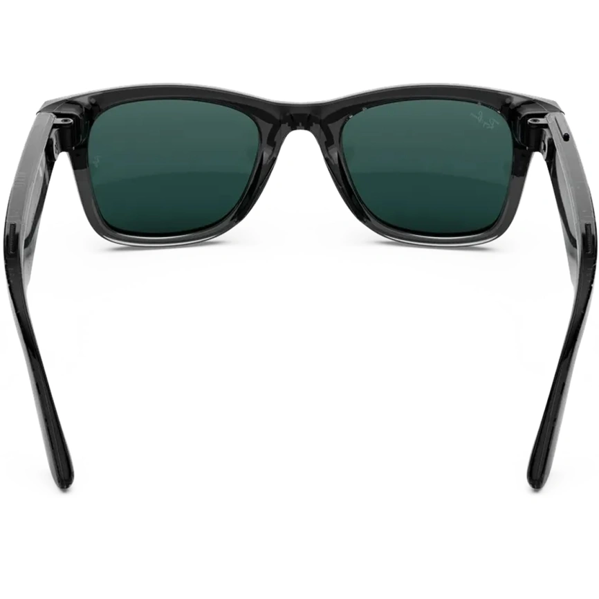 Умные очки Ray-Ban Wayfarer (Gen 3) Transparent Black Large Transitions Aquamarine фото 4