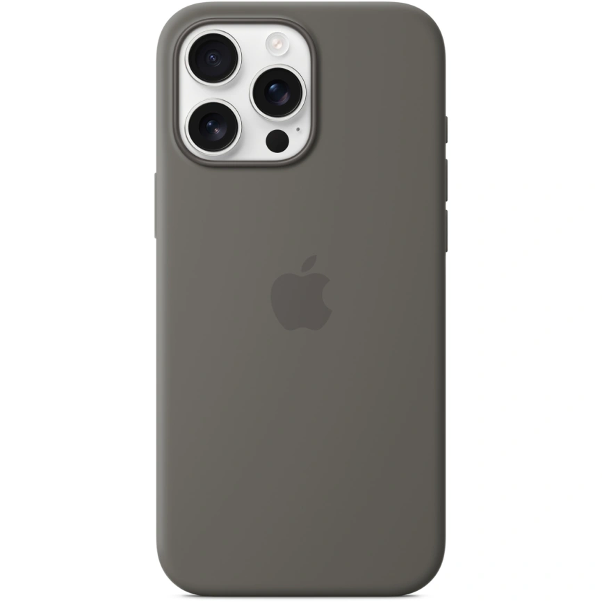 Чехол Apple Silicone Case with MagSafe для iPhone 16 Pro Max Stone Gray фото 2