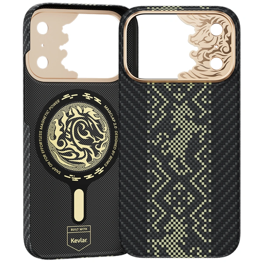 Чехол Benks Knight Air C1 Kevlar Case для iPhone 18 Pro Black Knight (C.K.FL.AP.GD.X072) фото 2