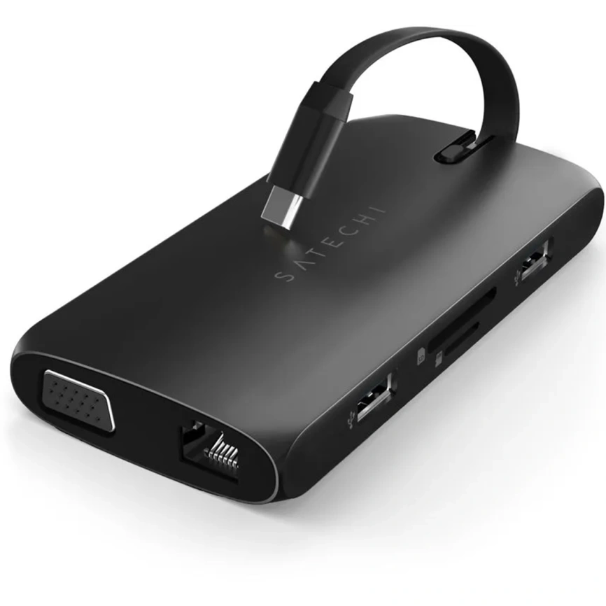 Хаб Satechi USB-C 8 в 1 (ST-UCMBAK) Black фото 4