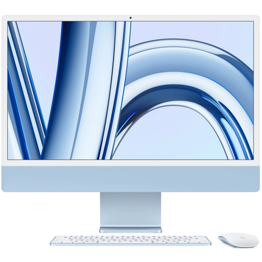 Моноблок Apple iMac (2023) 24 Retina 4.5K M3 8C CPU, 10C GPU/8GB/256Gb Blue (MQRQ3) фото 1