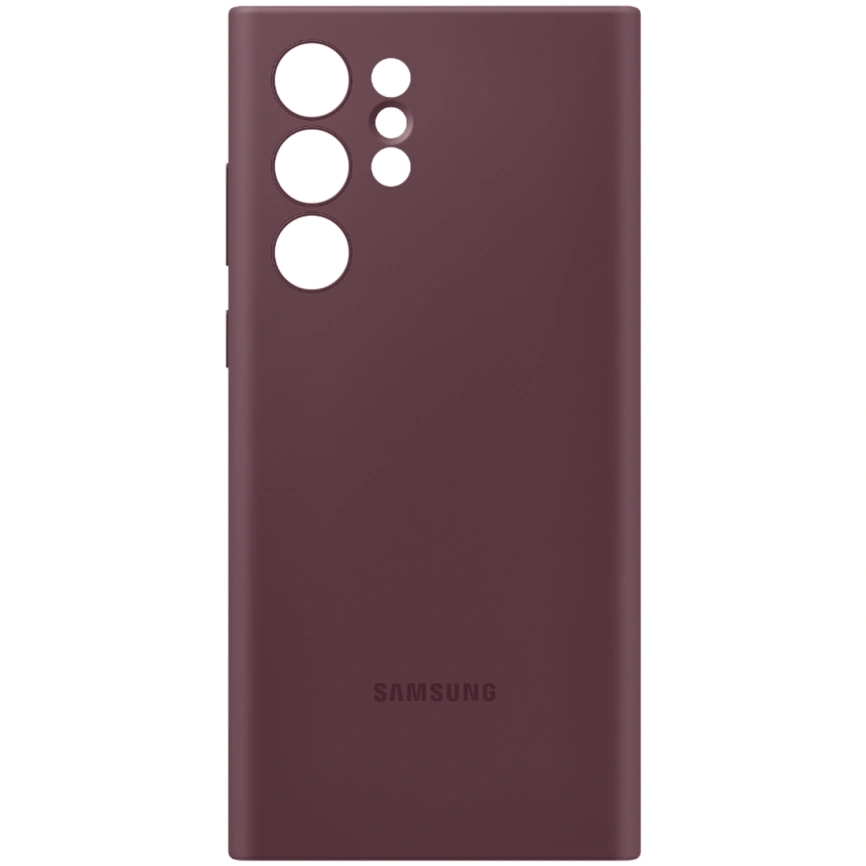 Чехол Samsung Silicone Cover для Galaxy S22 Ultra (EF-PS908TEEGRU) Burgundy фото 1
