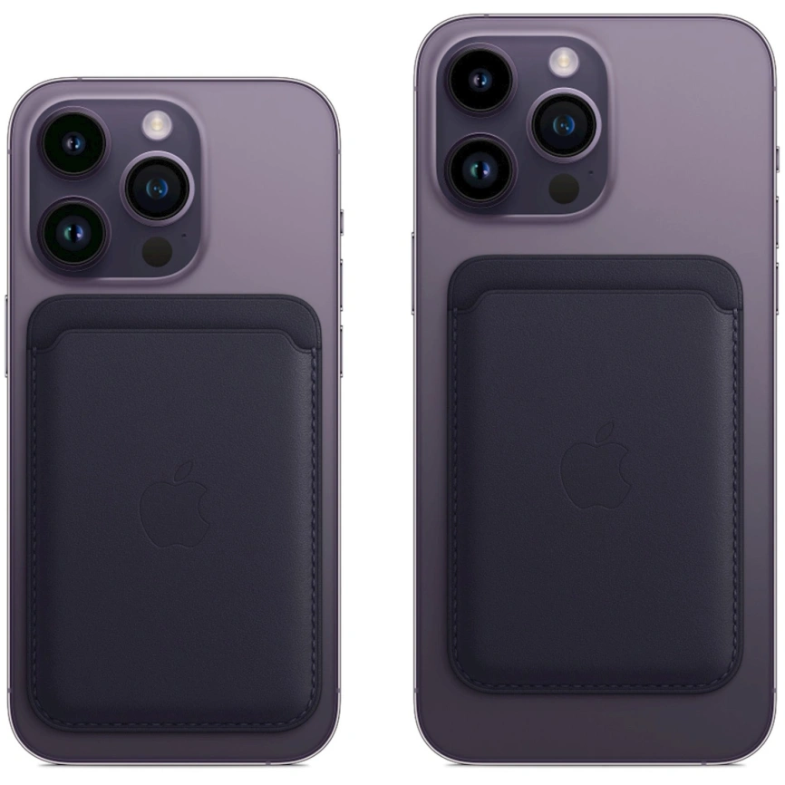 Картхолдер Apple iPhone Leather Wallet with MagSafe Ink (MPPW3FE) фото 3