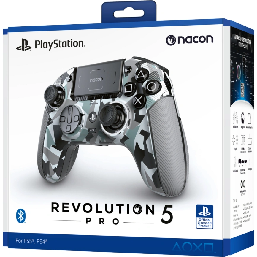 Джойстик беспроводной Nacon Revolution Pro 5 Arctic Camouflage фото 5