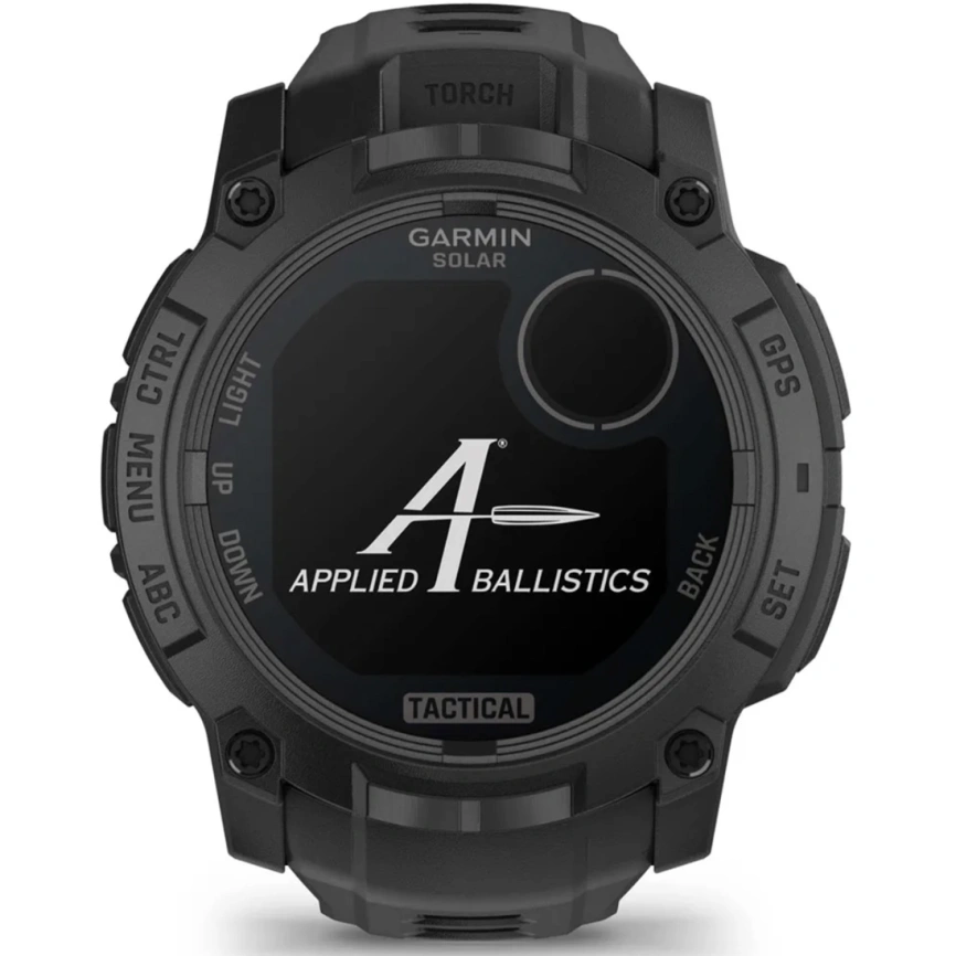Смарт-часы Garmin Instinct 3 50mm Solar Tactical Edition Black with Black Band (010-02935-50) фото 6