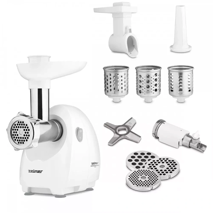 Мясорубка ZELMER ZMM4055B White фото 2