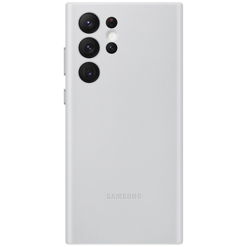 Чехол Samsung Leather Cover для Galaxy S22 Ultra (EF-VS908LJEGRU) Light Grey фото 1