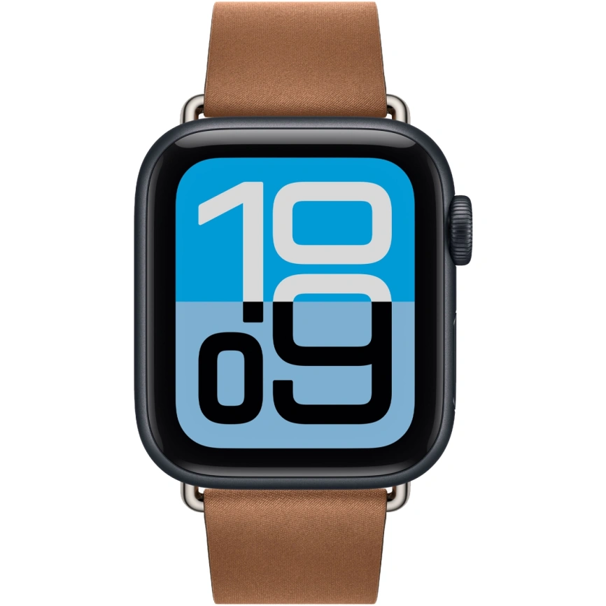 Смарт-часы Apple Watch SE (2025) 40mm Midnight Aluminum Case with Caramel Modern Buckle M фото 3