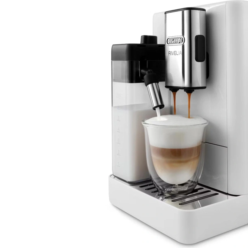 Кофемашина DeLonghi Rivelia Perfetto EXAM440.55.W White фото 5