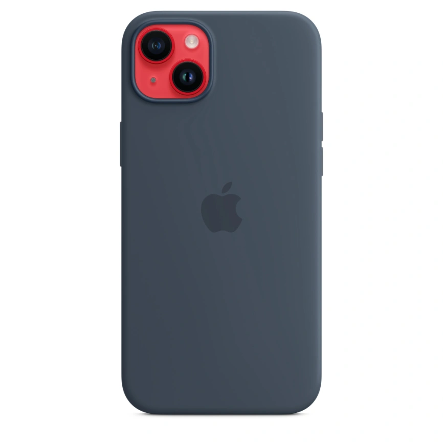 Силиконовый чехол Apple MagSafe для iPhone 14 Storm Blue фото 3