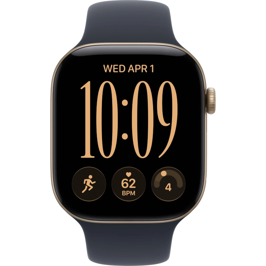 Смарт-часы Apple Watch Series 12 46mm Light Gold Aluminum Case with Navy Blue Sport Band M/L фото 3