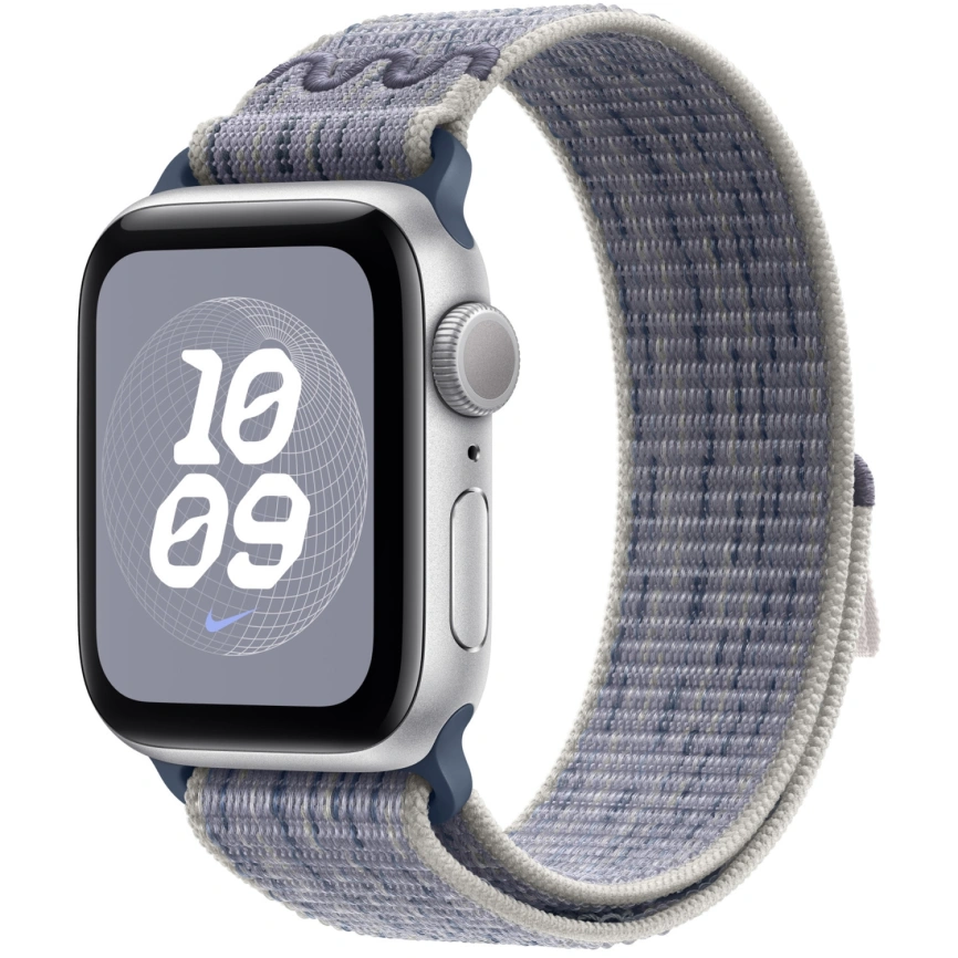 Ремешок Apple Watch 42mm Grey/Blue Nike Sport Loop фото 2