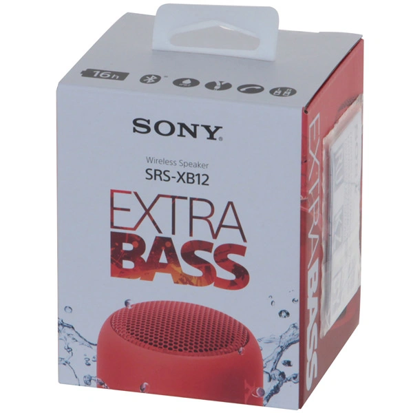 Беспроводная акустика Sony SRS-XB12 Red фото 6