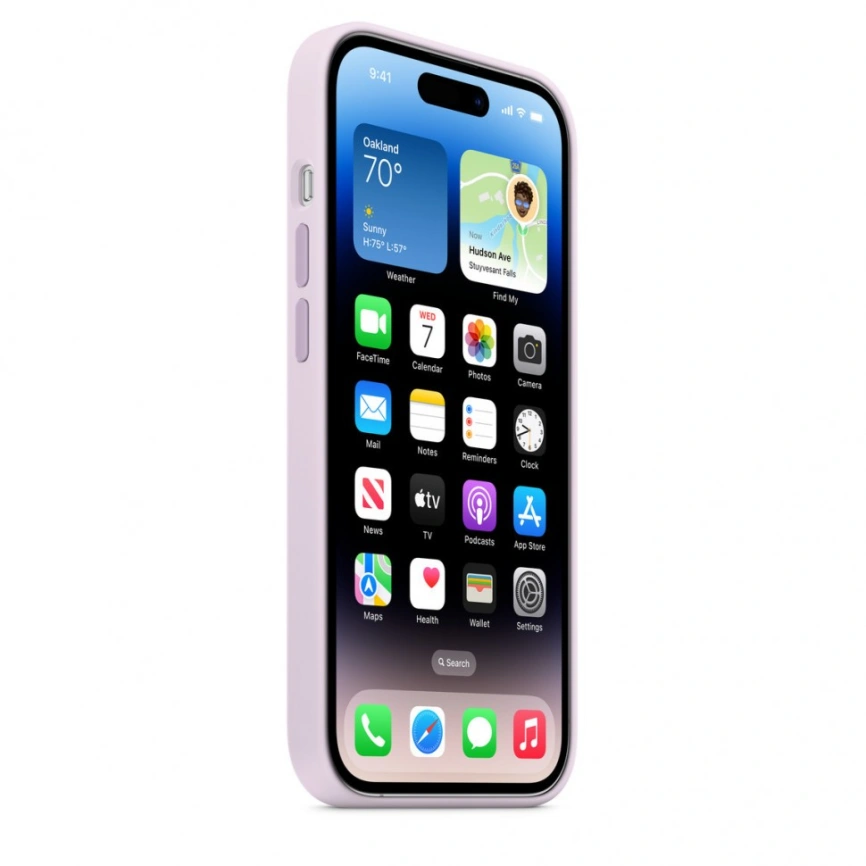 Силиконовый чехол MItrifON для iPhone 14 Pro Max Protect Matte Case Lilac фото 3