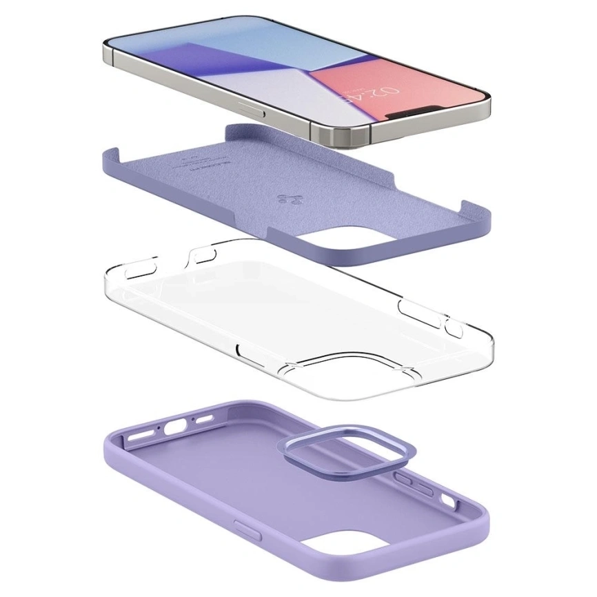 Чехол Spigen Silicone Fit для iPhone 13 Pro (ACS03286) Iiris purple фото 6