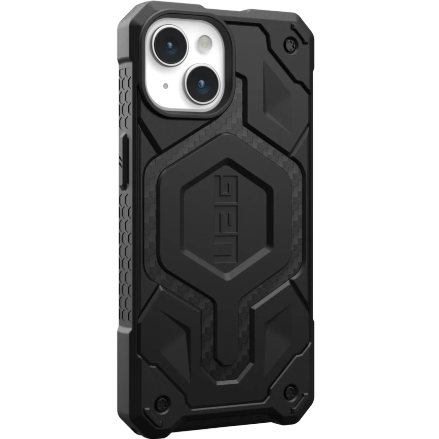 Чехол UAG Monarch Pro with MagSafe для iPhone 15 Carbon Fiber (114219114242) фото 7