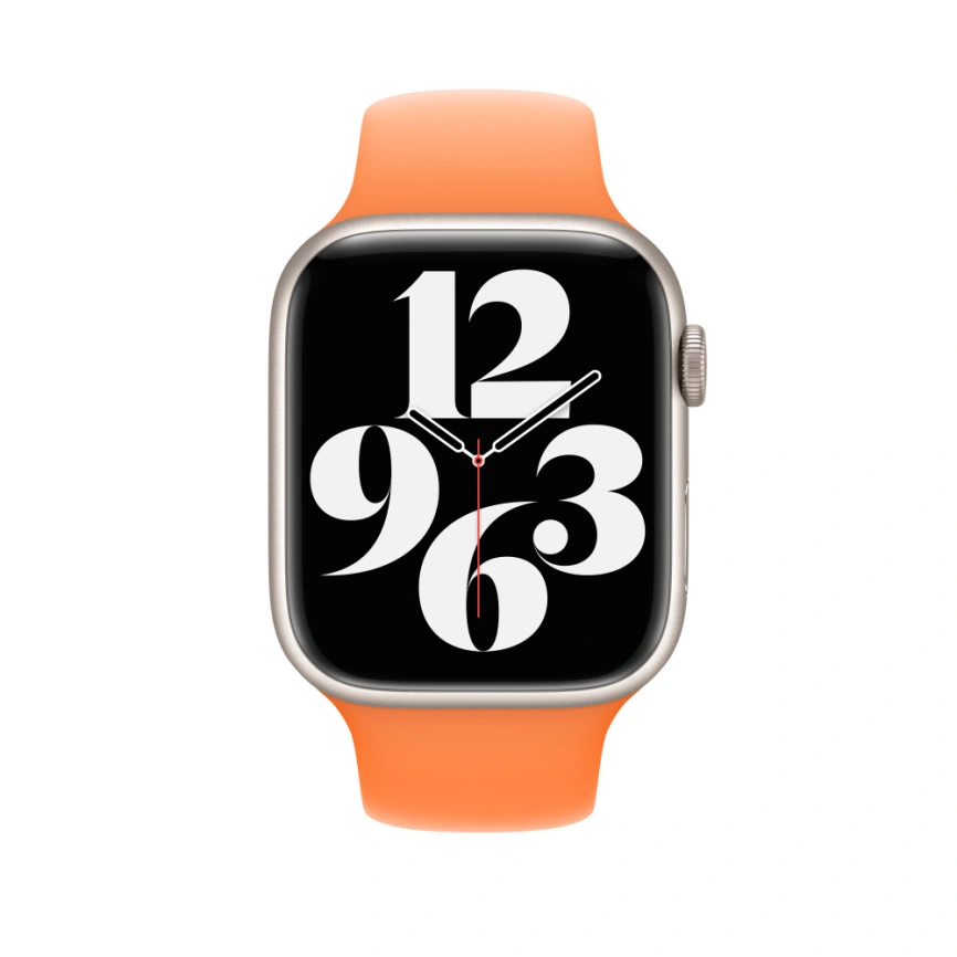 Ремешок Apple Watch 45mm Bright Orange Sport Band M/L фото 3
