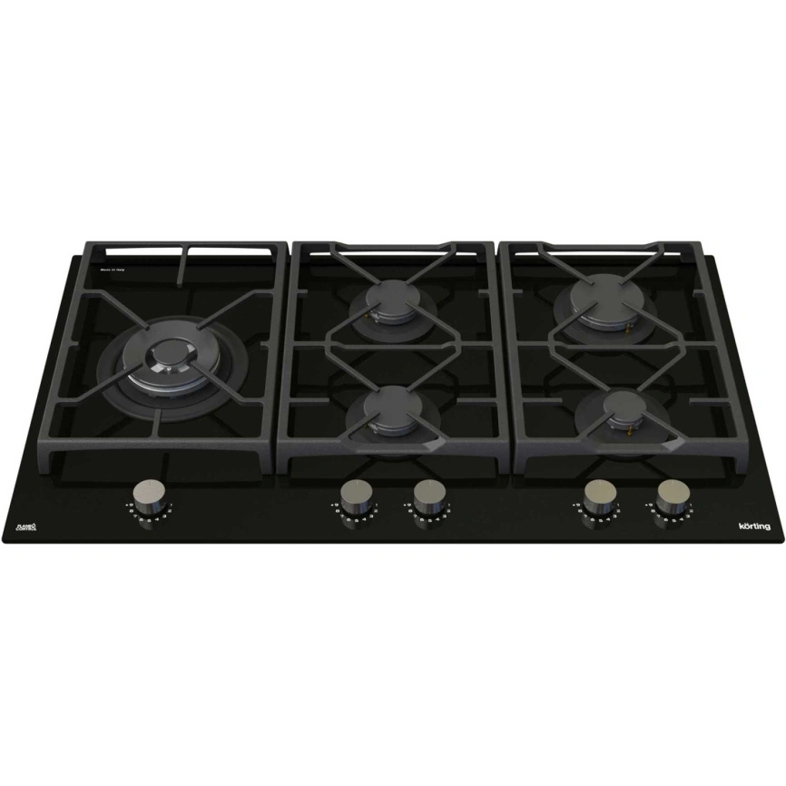 Газовая варочная панель Korting HGG 9987 CTN FLC Black фото 2