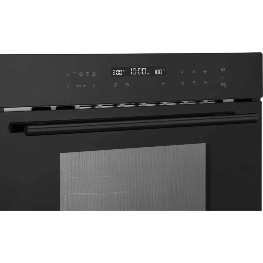Встраиваемый компактный духовой шкаф с СВЧ Weissgauff OE 446 Black Edition Black фото 5