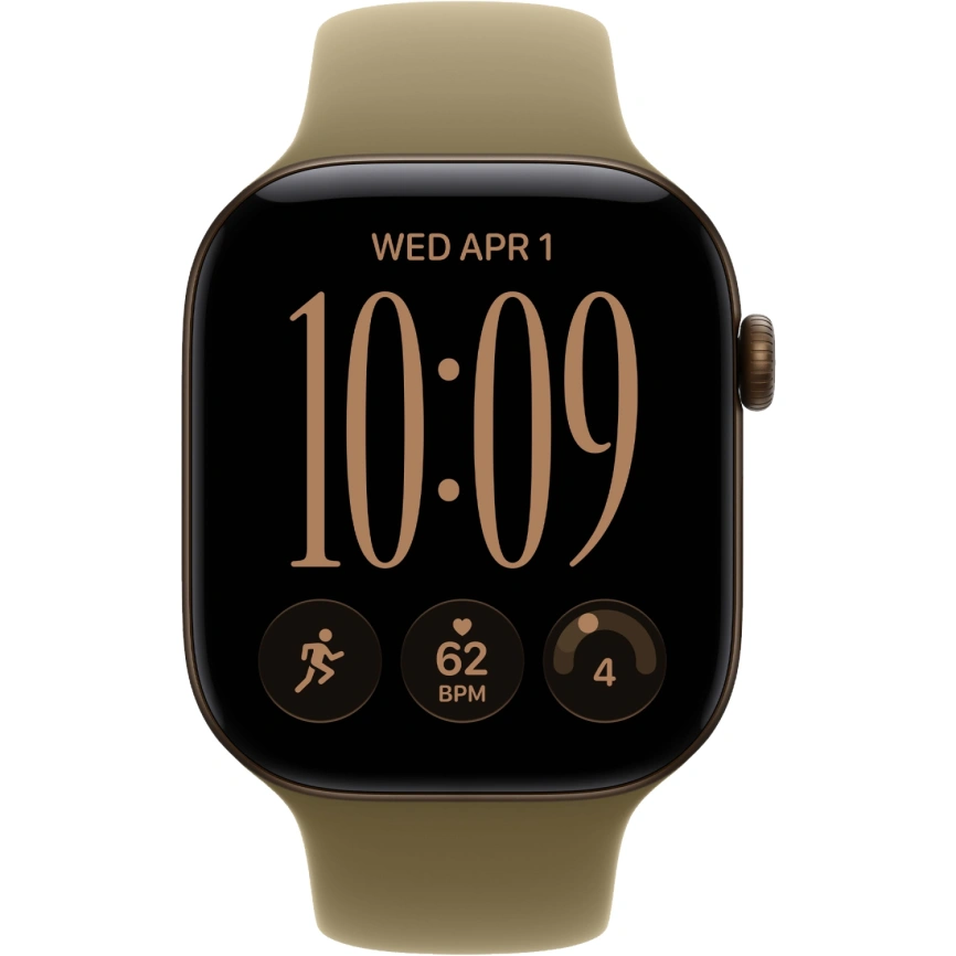 Смарт-часы Apple Watch Series 12 42mm Dark Bronze Aluminum Case with Olive Sport Band S/M фото 3
