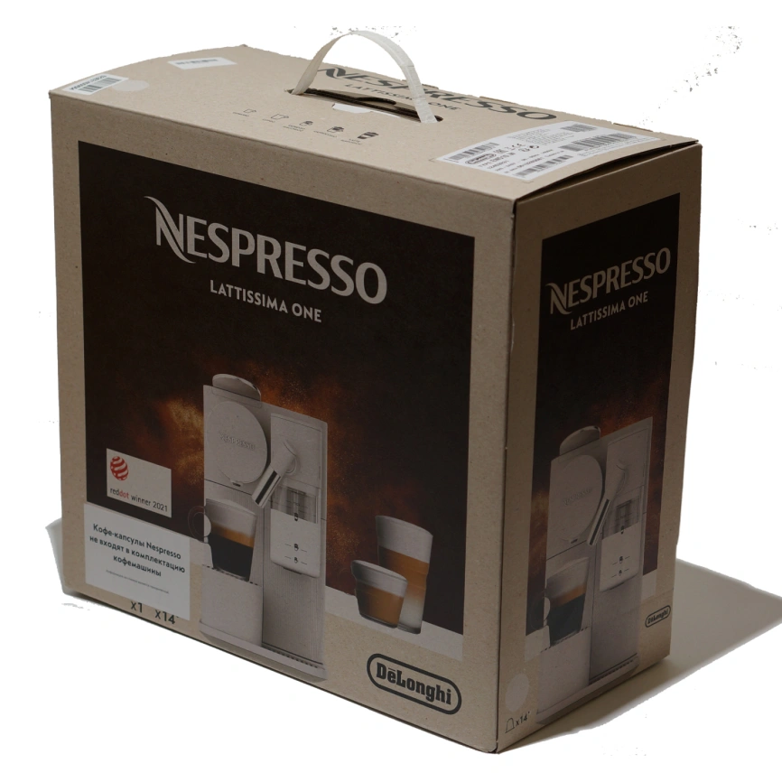 Кофемашина DeLonghi Nespresso Lattissima One Evo EN510.W White фото 1