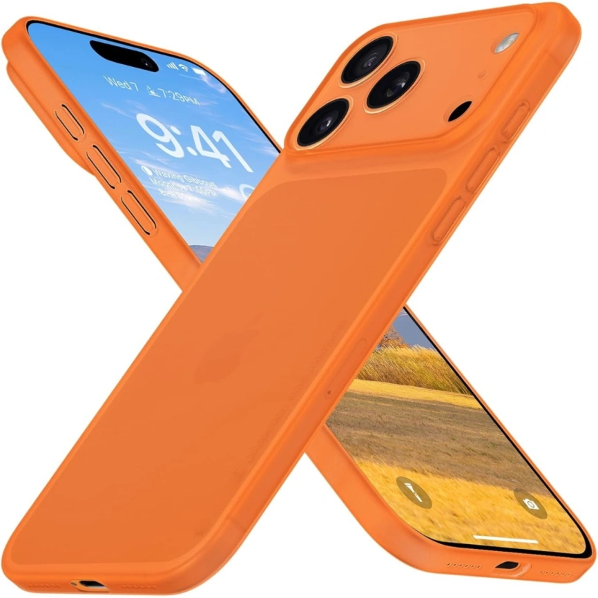 Чехол Gurdini Super Slim 0.3 mm для iPhone 18 Pro Orange фото 1