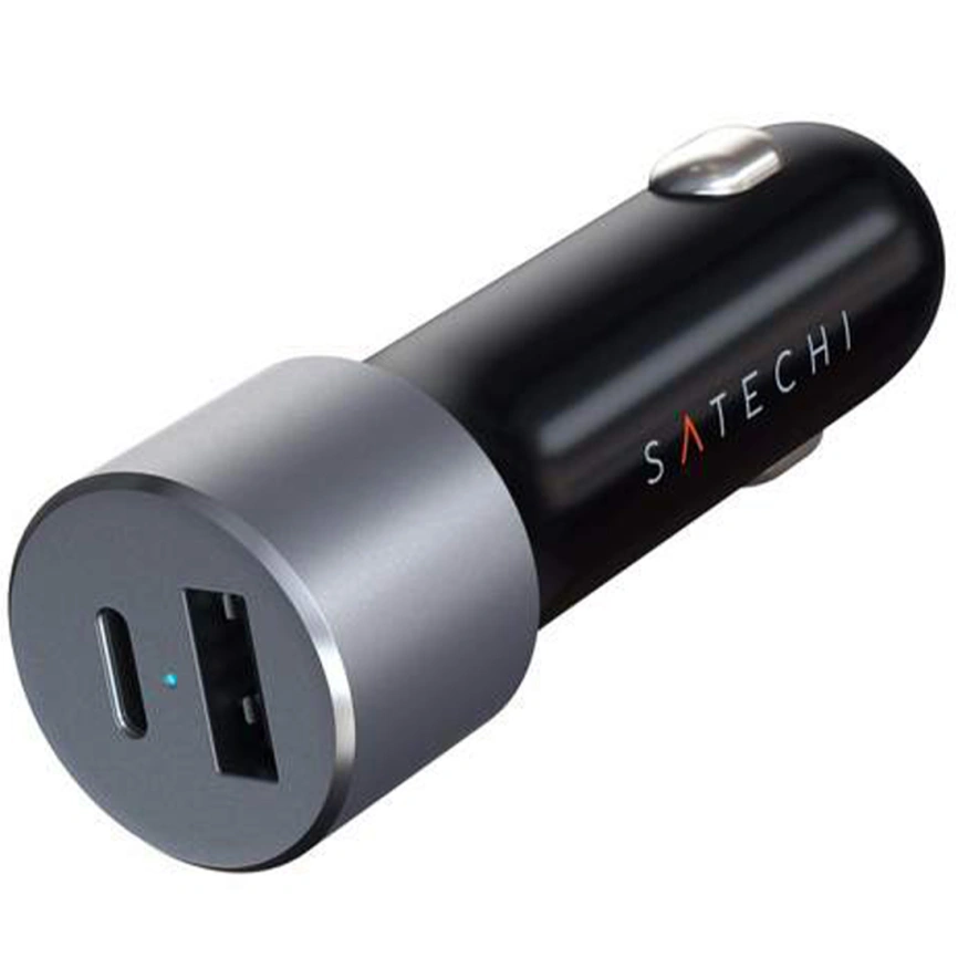 Автомобильное зарядное устройство Satechi 72W USB-C/USB-A ST-TCPDCCM Space Gray фото 2