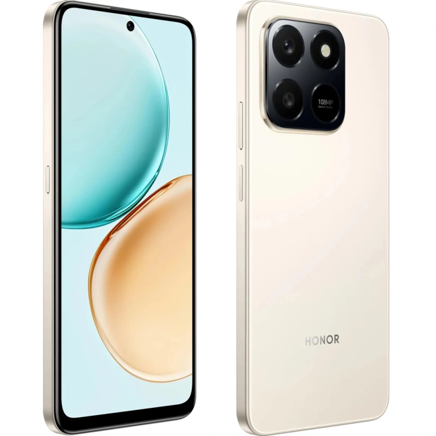 Смартфон Honor X7d 8/128Gb Desert Gold фото 4