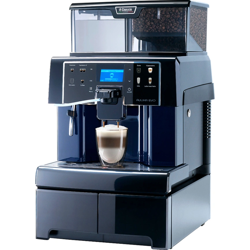 Кофемашина Saeco Aulika Evo Top HSC RI Black фото 1