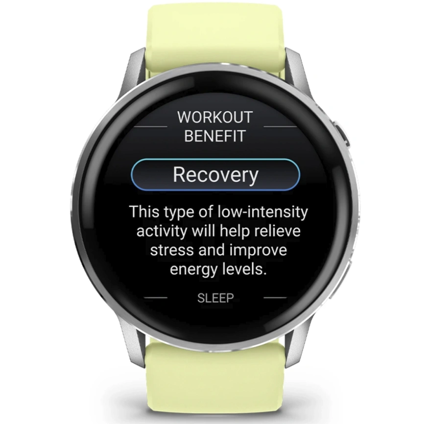 Смарт-часы Garmin Venu 4 45mm Silver Bezel With Citron Silicone Band (010-03014-02) фото 6