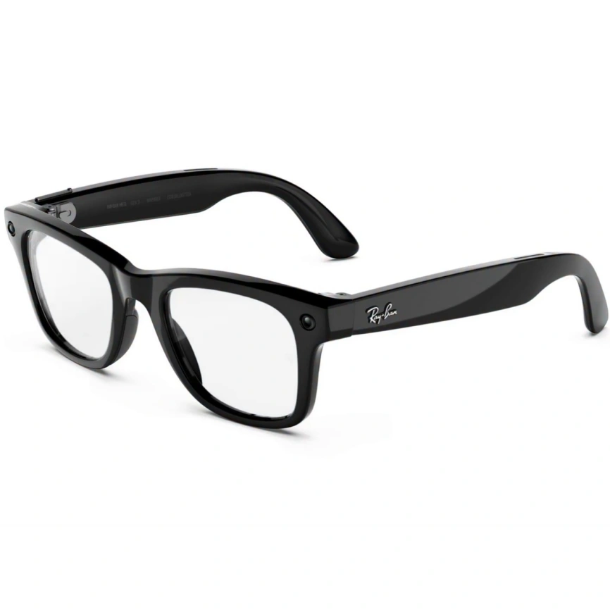 Умные очки Ray-Ban Wayfarer (Gen 3) Shiny Black Standard Transitions Grey фото 3
