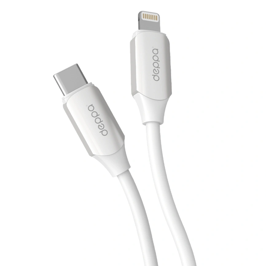 Кабель Deppa USB/Lightning 1,2m 72537 White фото 1