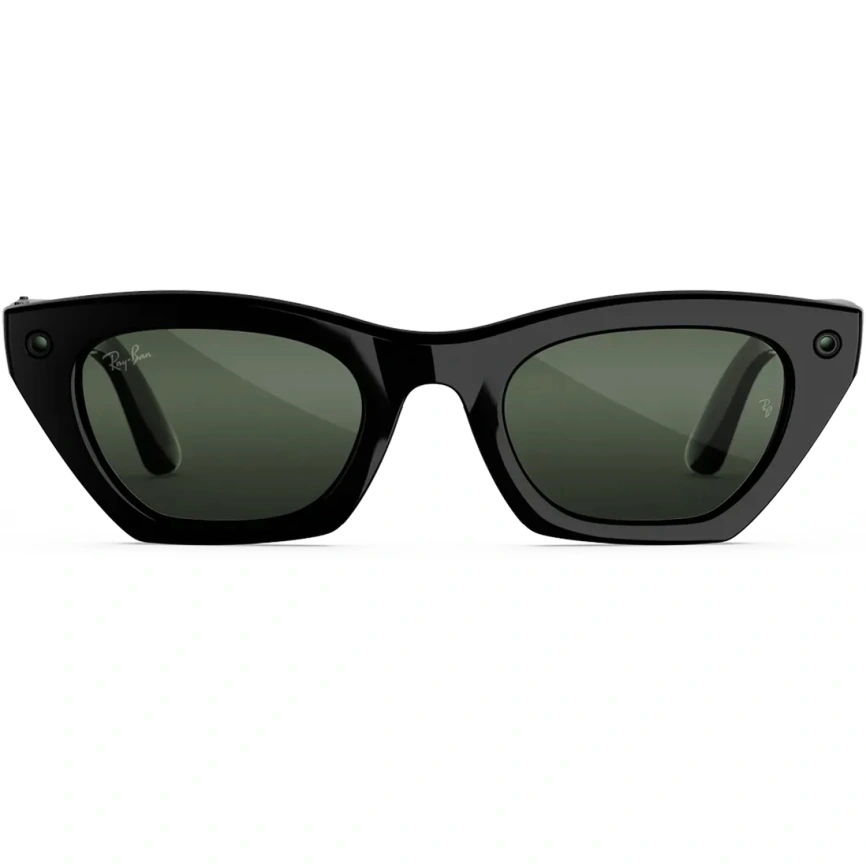 Умные очки Ray-Ban Zena (Gen 3) Shiny Black Standard Transitions Graphite Green фото 4