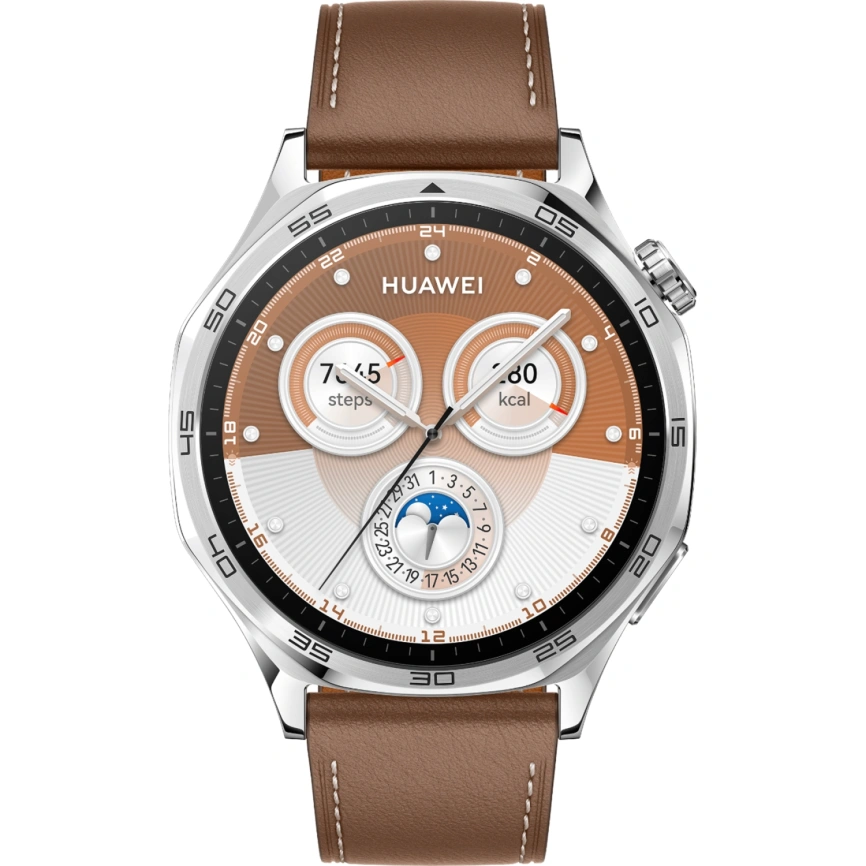 Смарт-часы Huawei Watch GT 5 46mm Brown Leather (55020DGK) фото 1