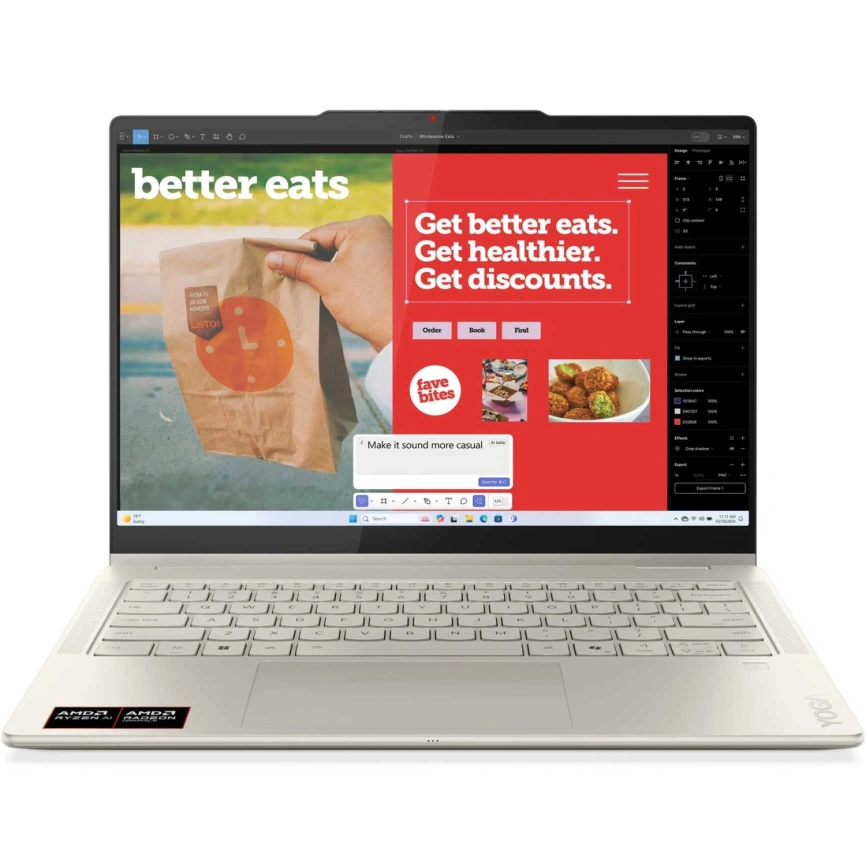 Ноутбук Lenovo Yoga 7 2-in-1 14AKP10 14 OLED/ R5 AI 340/16GB/512GB SSD (83JR0002US) Seashell фото 2