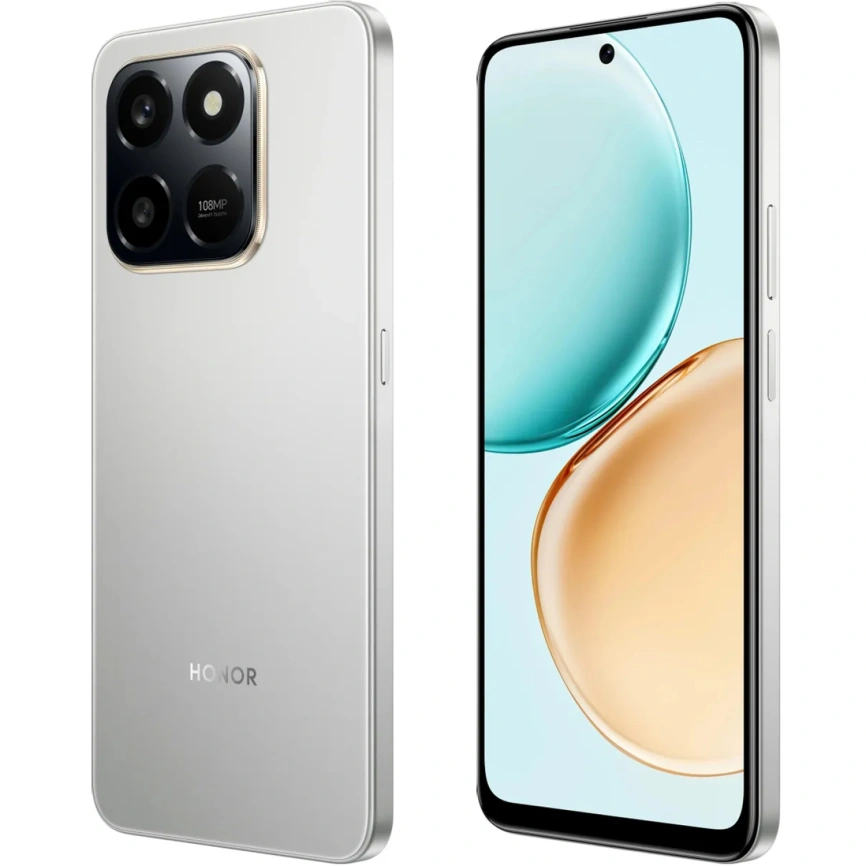 Смартфон Honor X7d 6/128Gb Meteor Silver фото 5