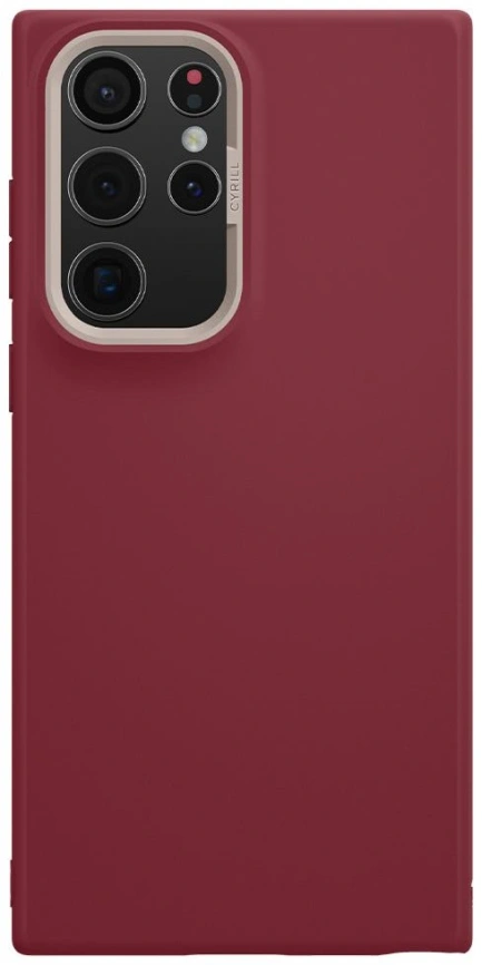 Чехол Spigen Cyrill Color Brick Galaxy S22 Ultra (ACS03933) Sangria фото 3