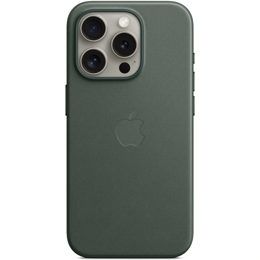 Чехол Apple FineWoven with MagSafe для iPhone 15 Pro Evergreen фото 6