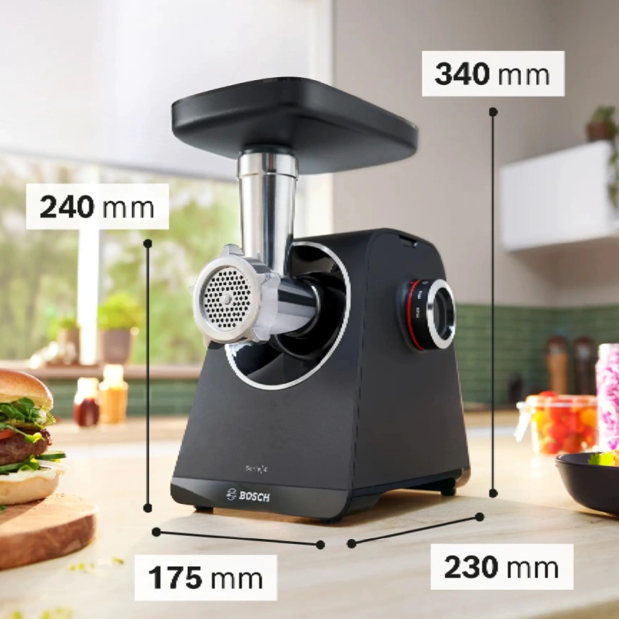 Мясорубка Bosch MFWS440B Black фото 10